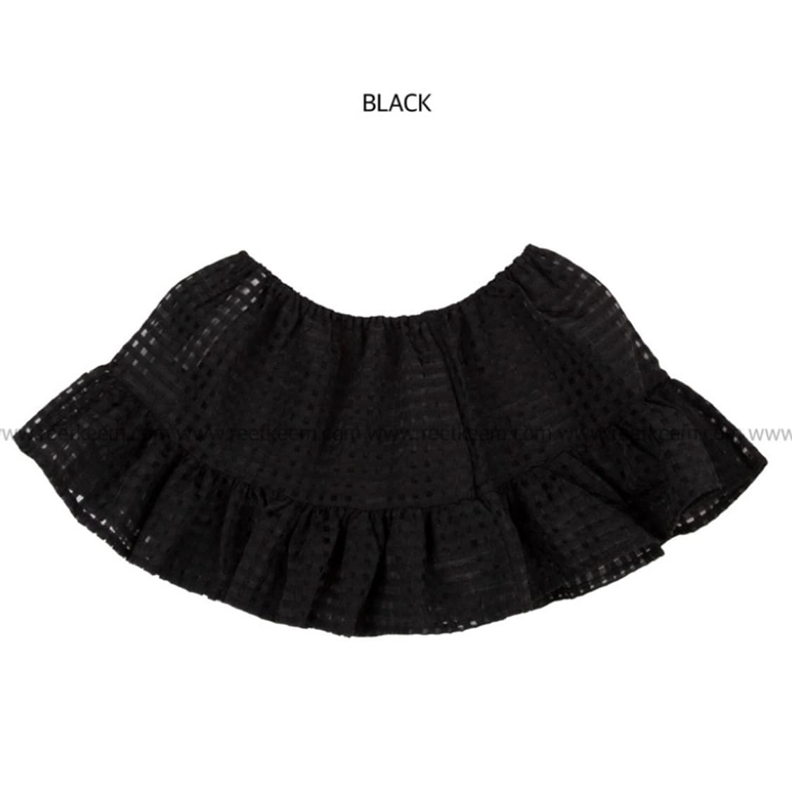 Black) CRUMBLE LAYERED SKIRT 상품이미지2