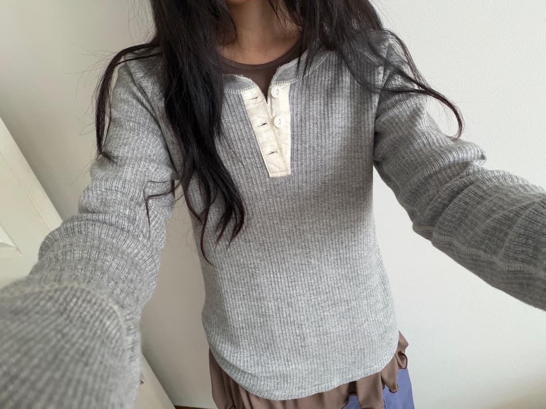 rib long sleeve 상품이미지2