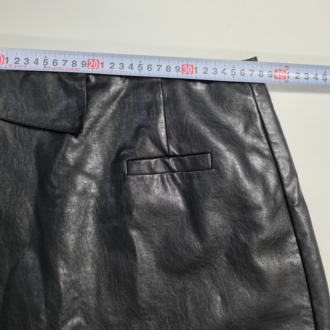 1088 에고이스트 인조가죽 랩 치마바지 / 블랙 / 66 상품이미지4