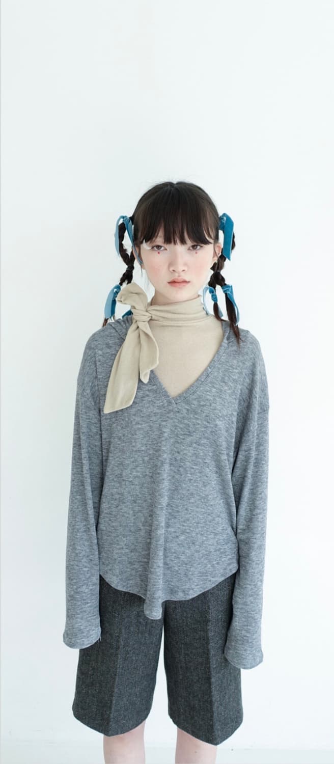 샵페어리 ribbon tie turtleneck 상품이미지1