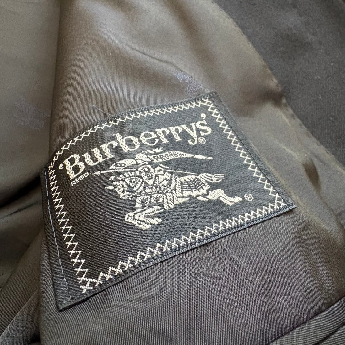 버버리 네이비 울 더블 자켓 상품이미지4