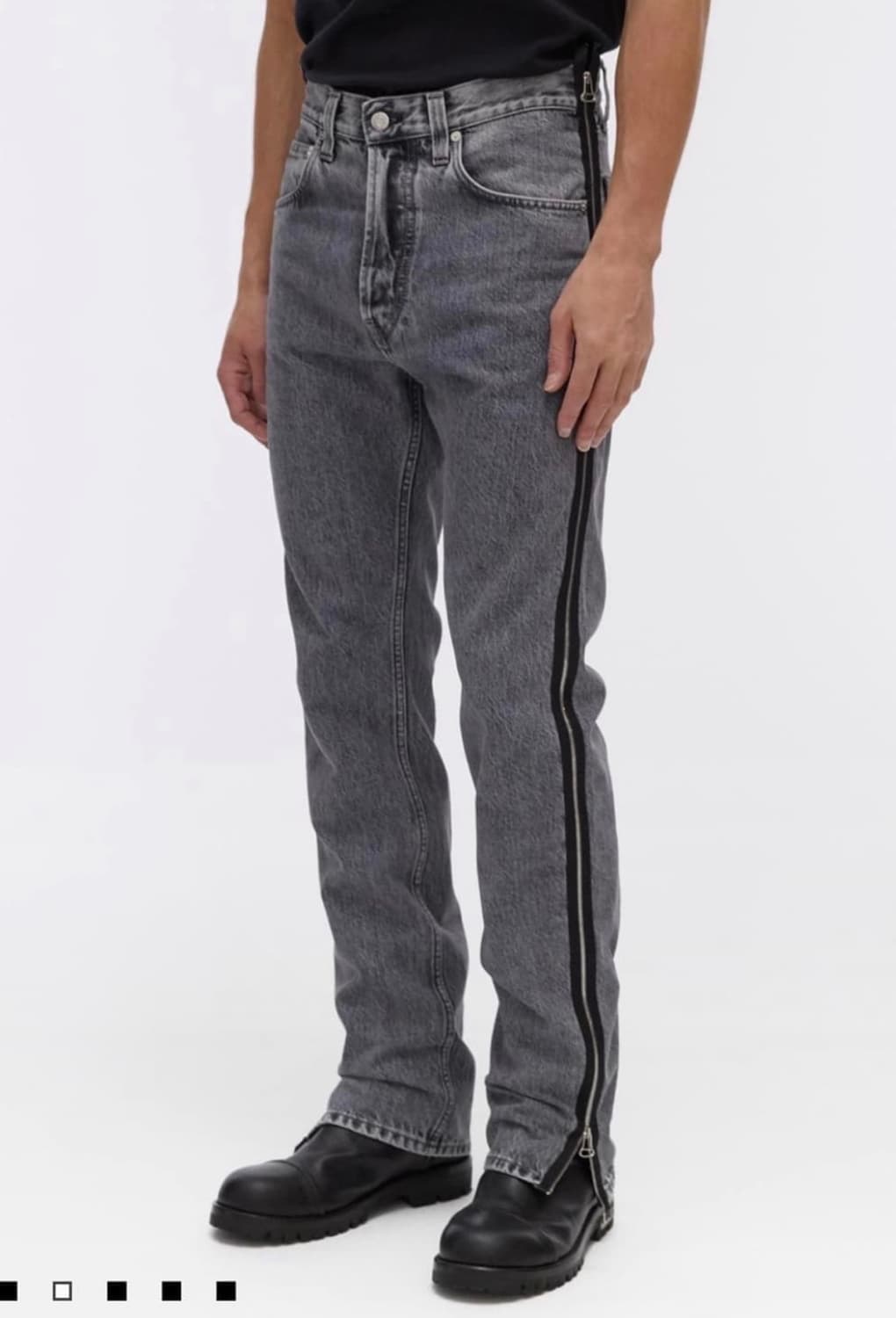 헬무트랭 사이드지퍼 데님 상품이미지1