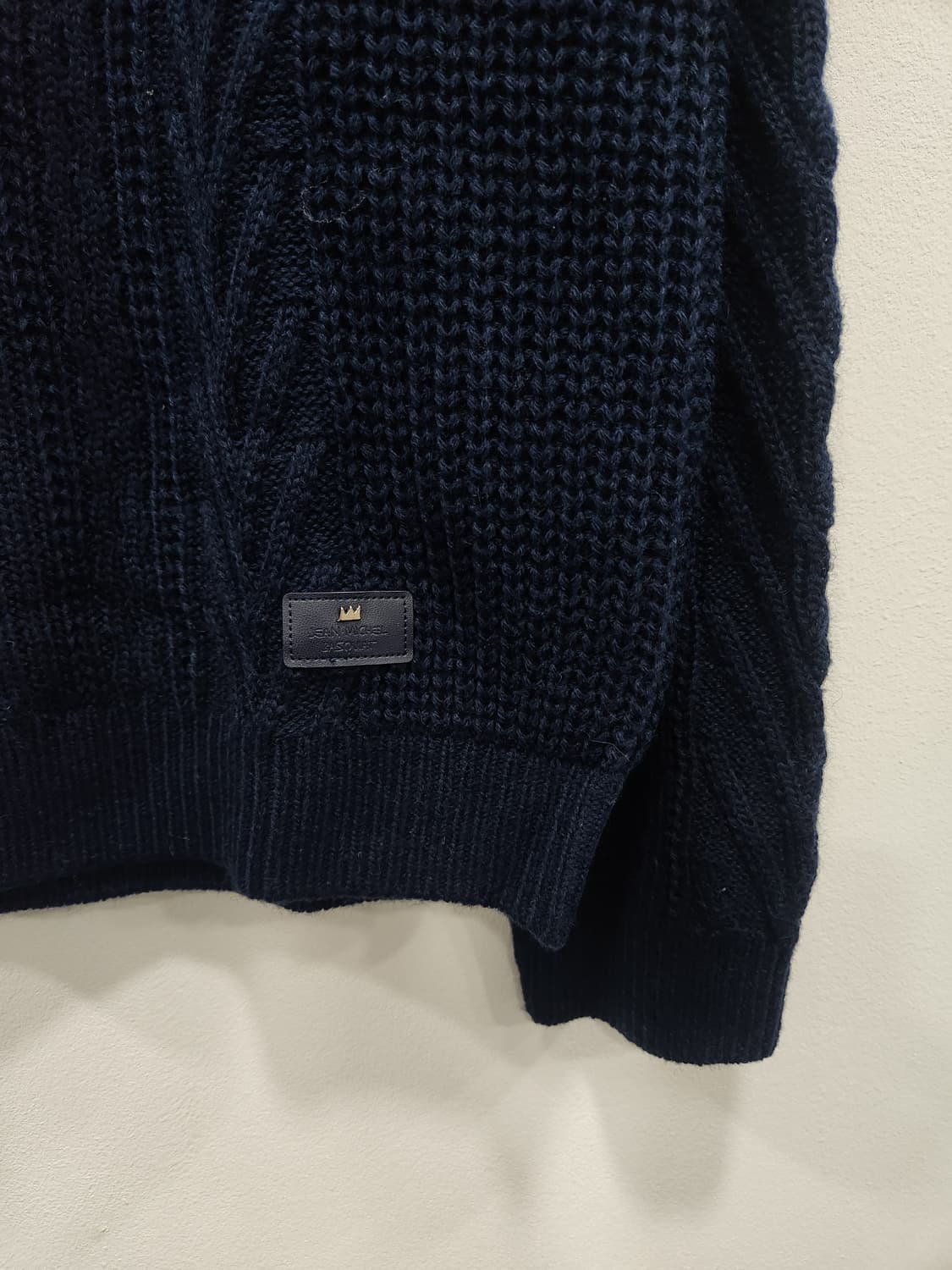 장 미셸 바스키아 네이비 케이블 니트 스웨터 남성 105사이즈 상품이미지3