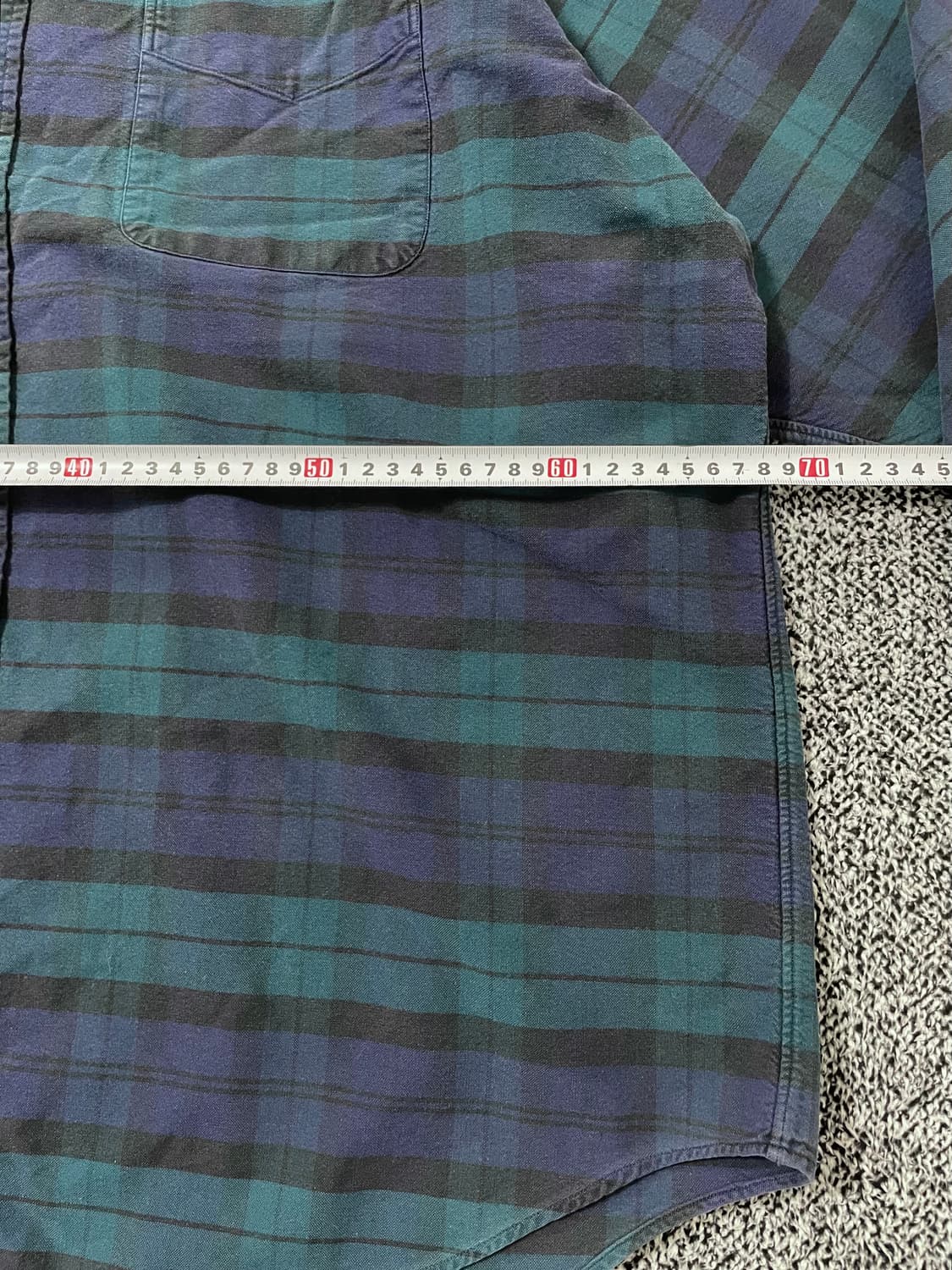 빈티지9. 폴로랄프로렌 올드스쿨 빅 옥스포드 셔츠 그린 체크 폴로셔츠 상품이미지5