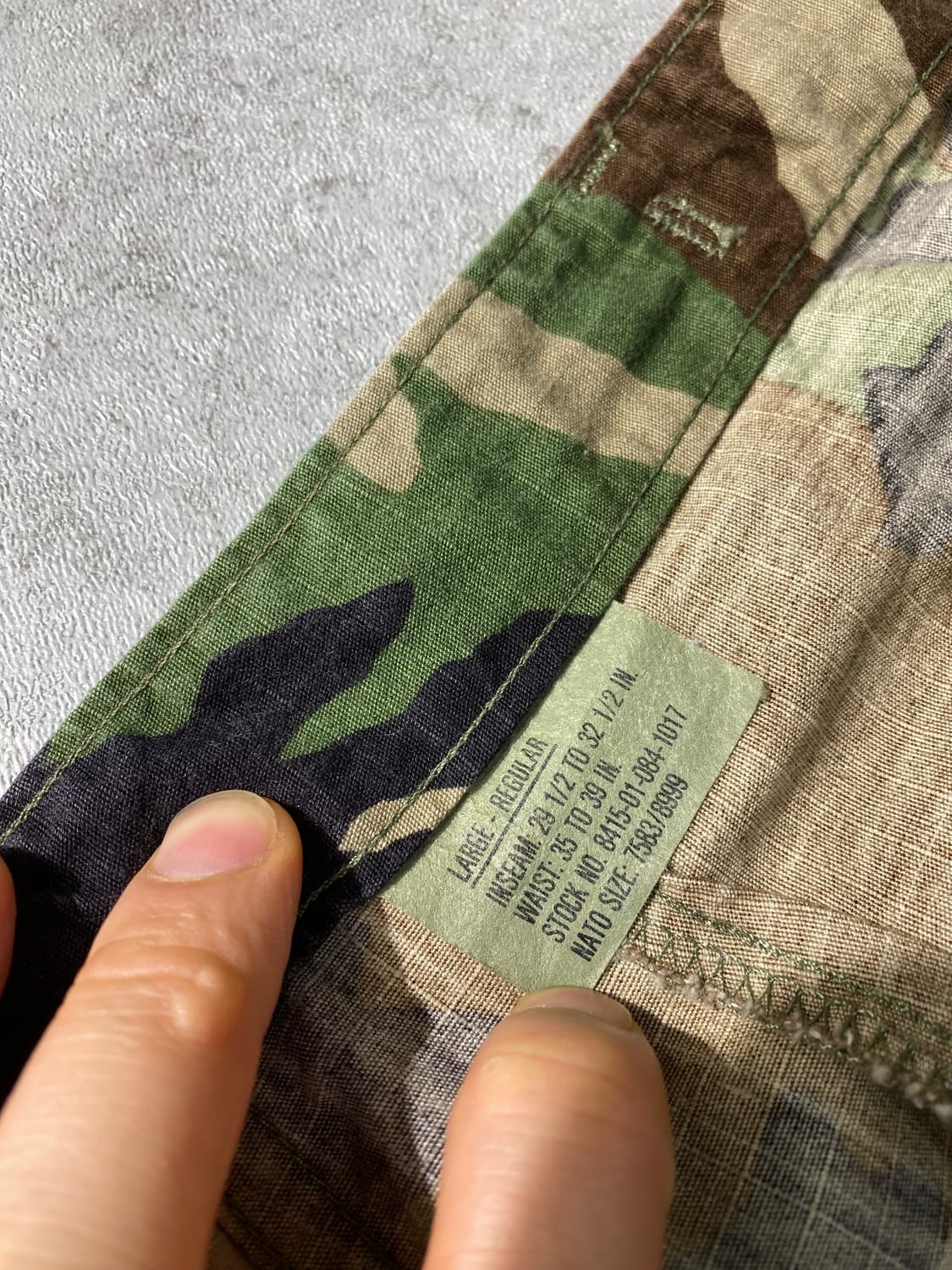 [L] U.S.ARMY 미군 우드랜드 BDU 립스탑 카고팬츠 상품이미지7