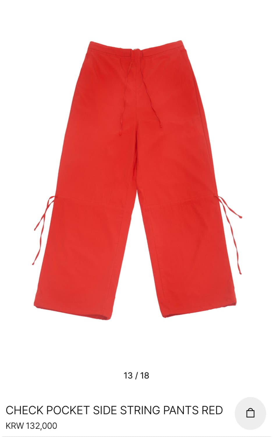 wettag 웻태그 check pocket side string pant 상품이미지5