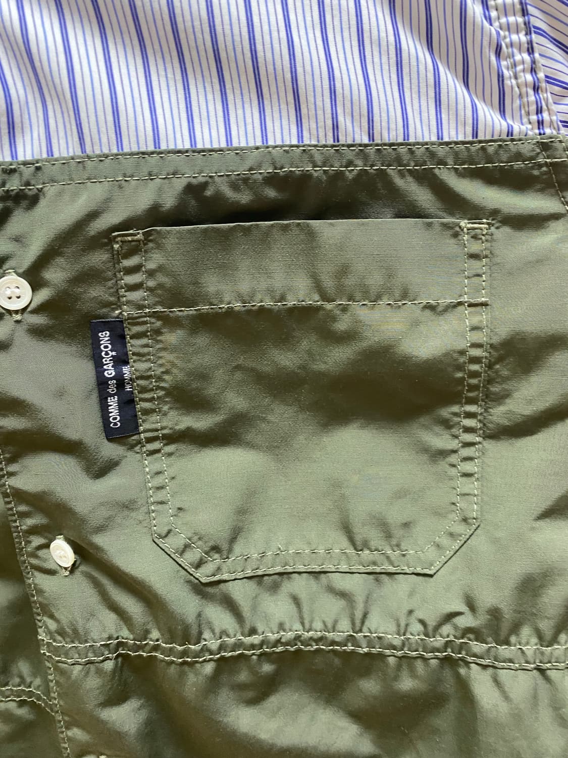 꼼데가르송 패치워크 셔츠 판매합니다 상품이미지5