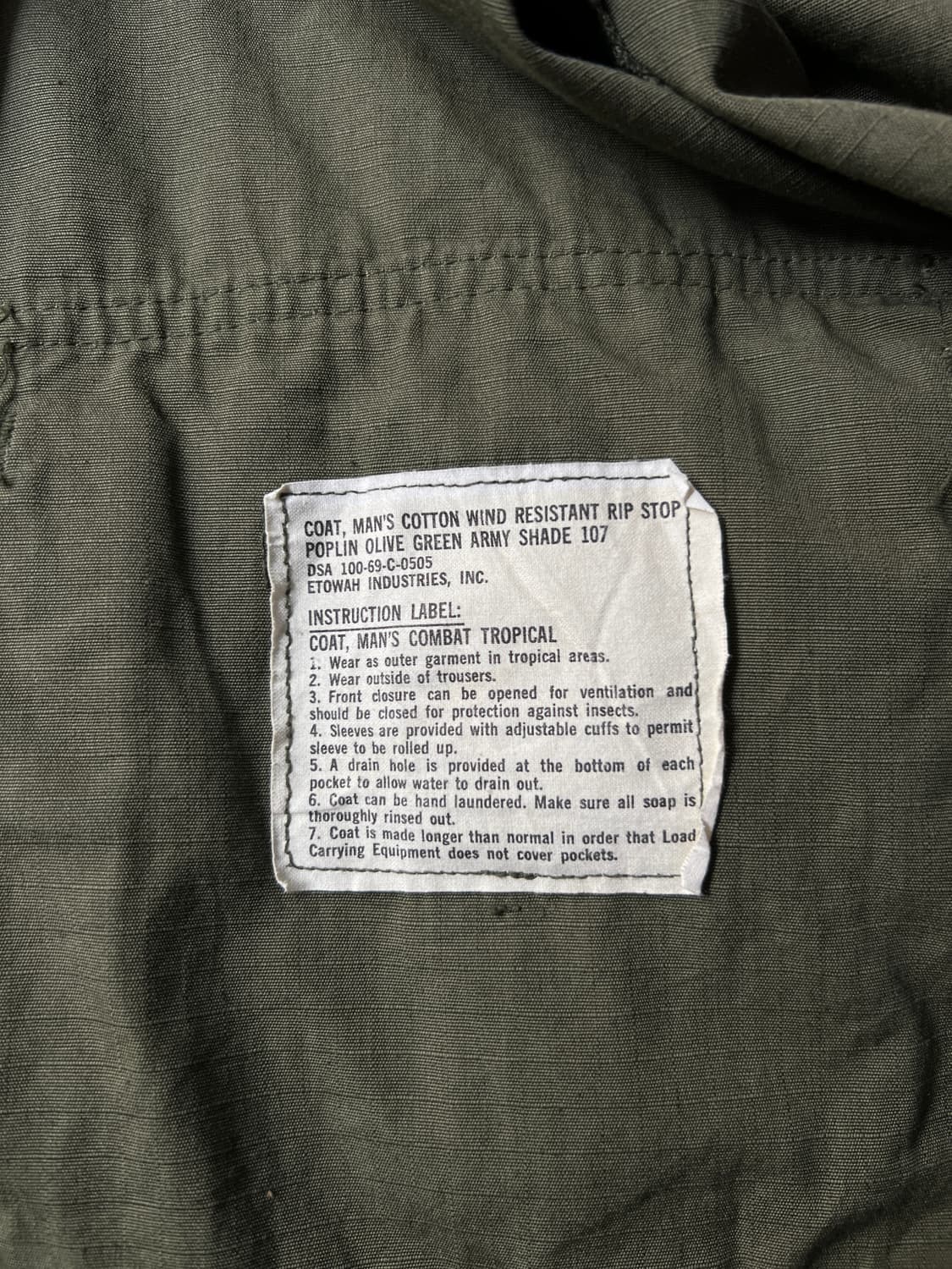 [M]60's 오리지널 립스탑 정글 퍼티그 자켓 상품이미지7