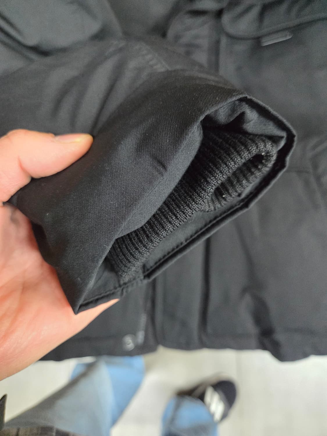 지오송지오 지퍼스냅 구스다운 후드패딩 95 오버핏  상품이미지8