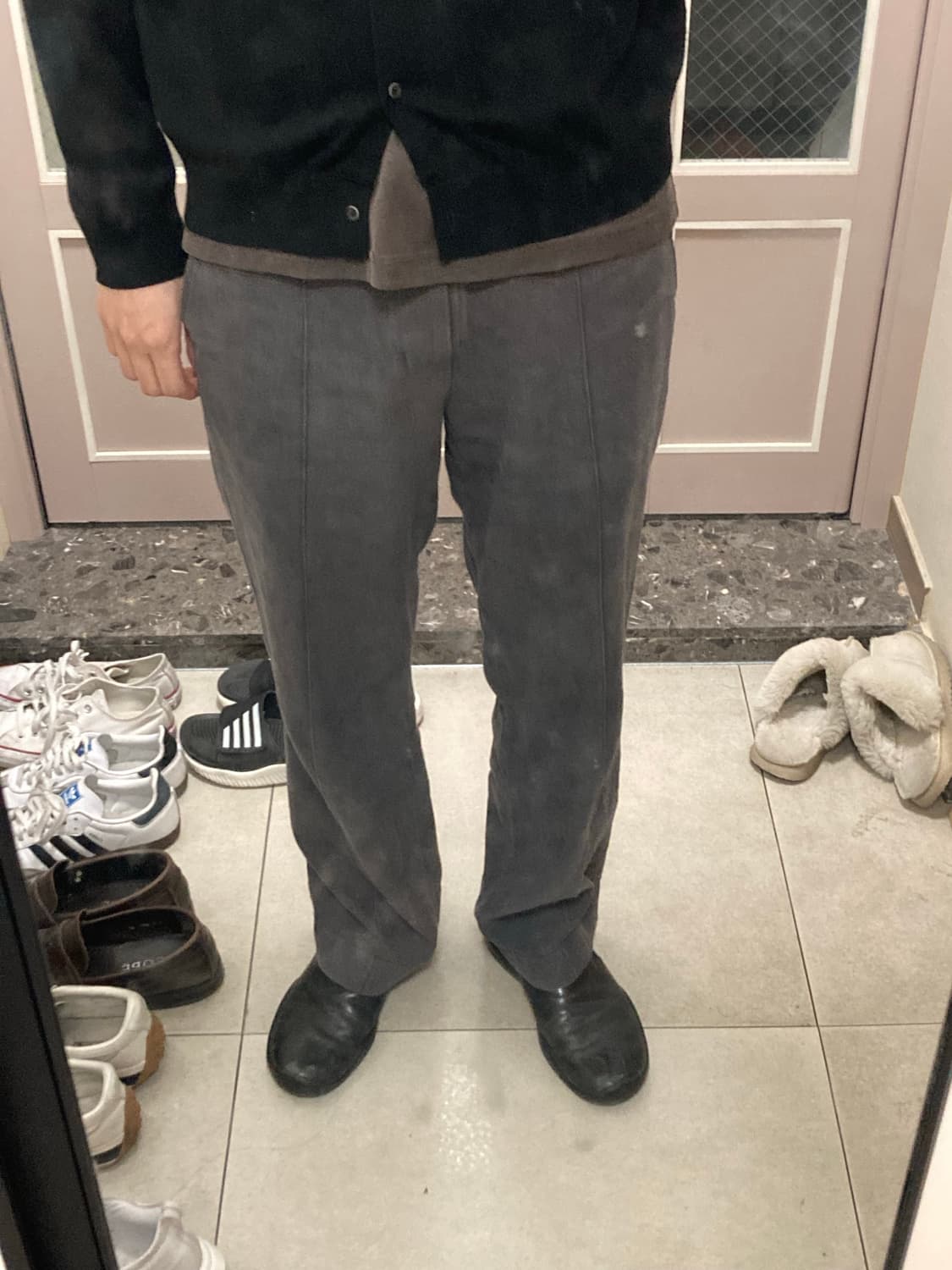 Stitch crease trouser 차콜 [1] 상품이미지5