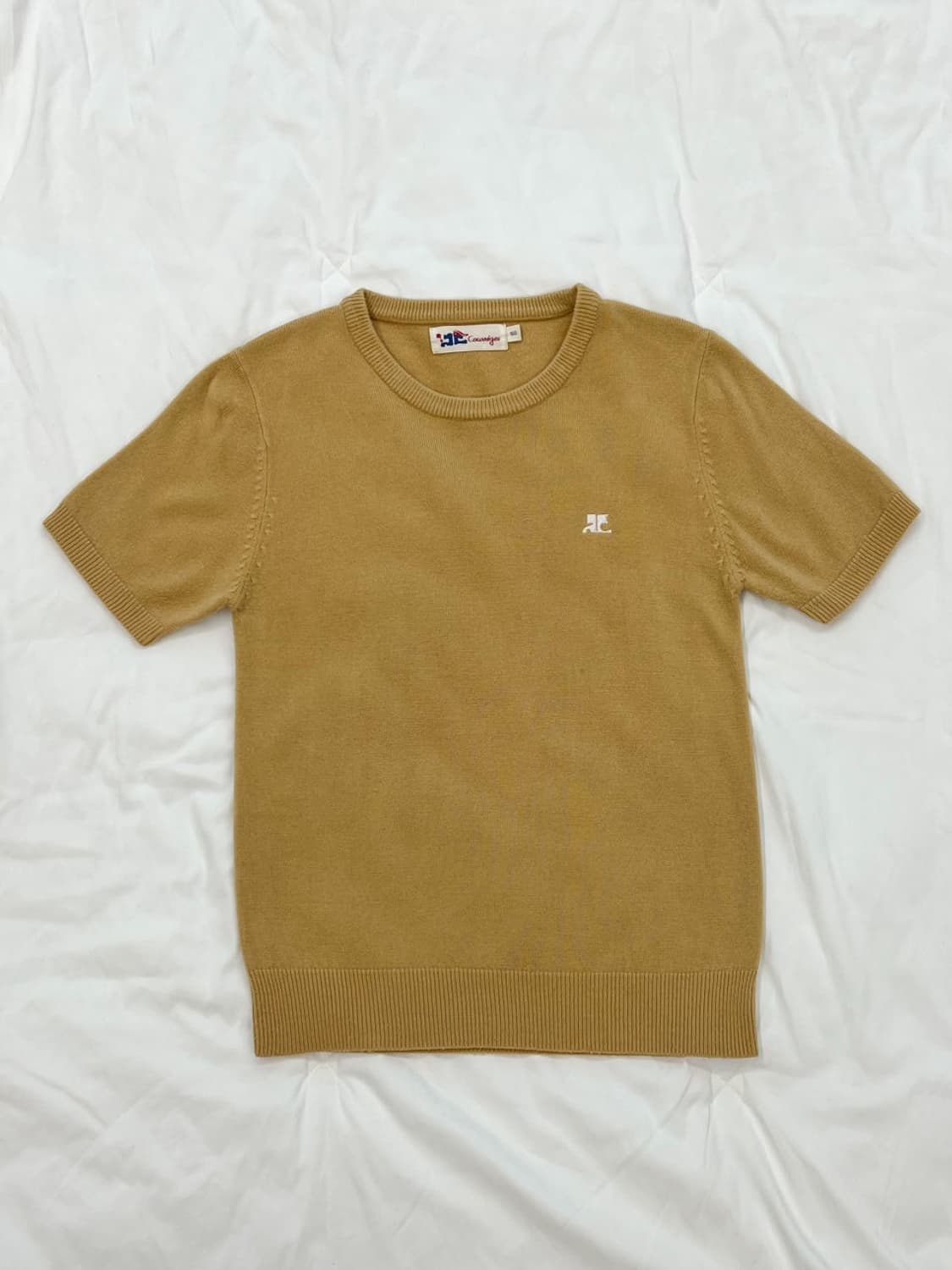 courreges / 꾸레쥬 베이지 반팔 니트   상품이미지3