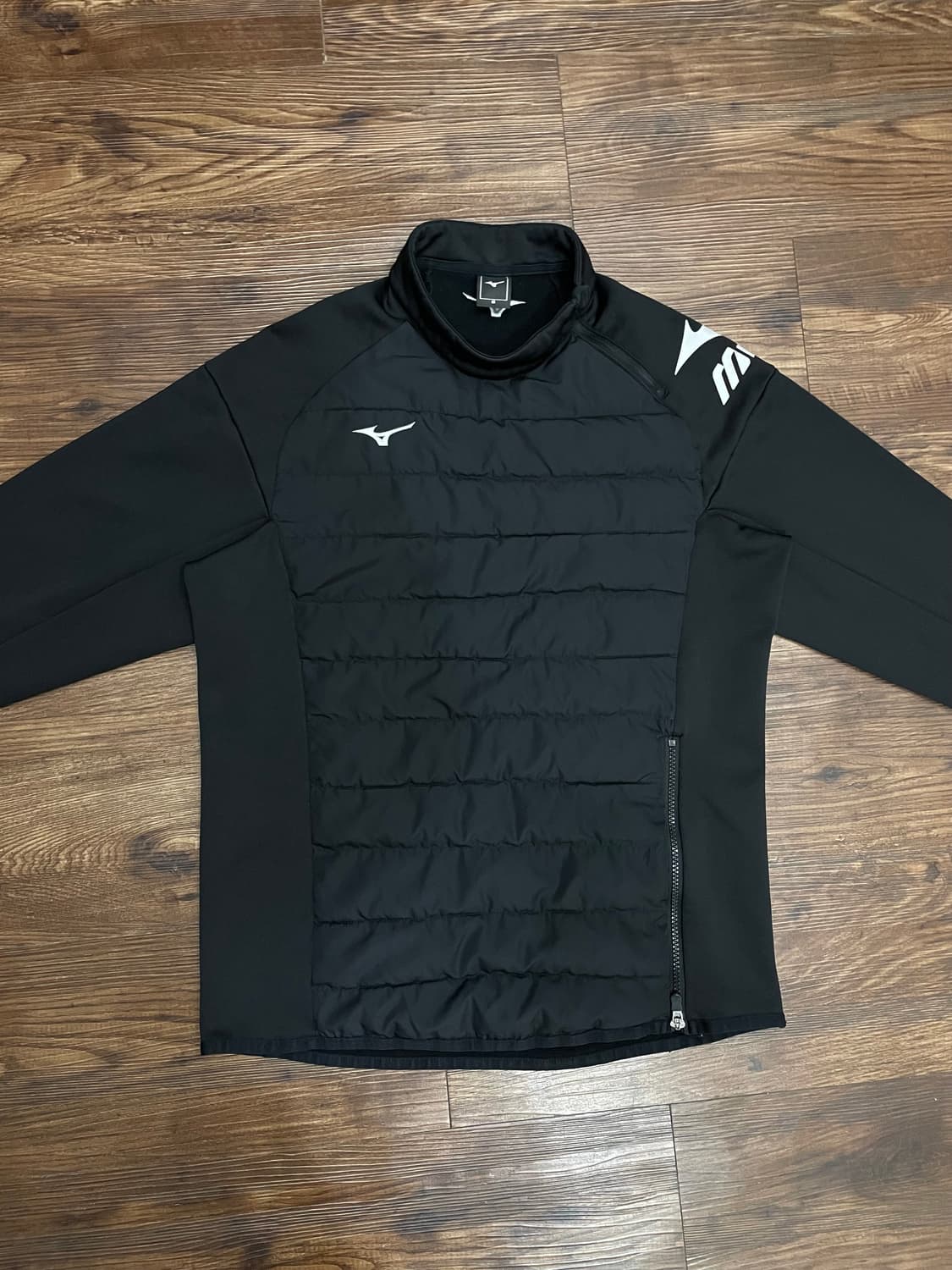 미즈노 MIZUNO 기모 패딩 피스테 웜업 블랙 상품이미지3