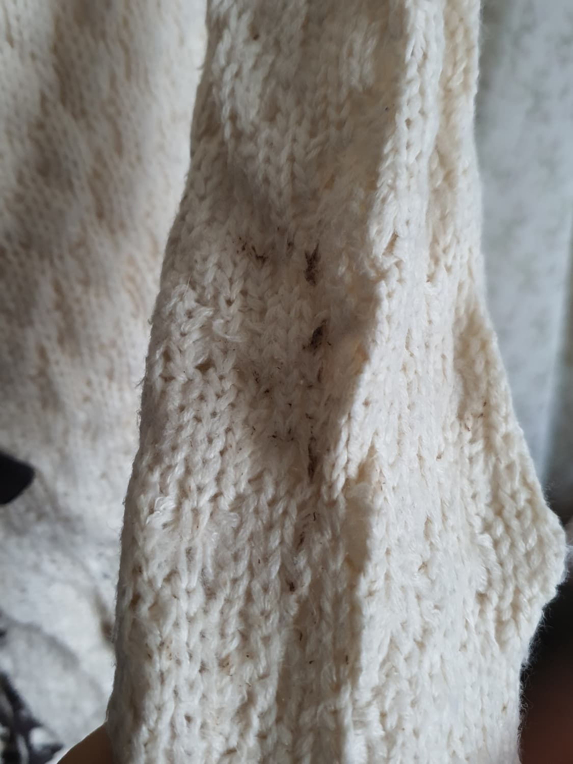 [모리걸] 아이보리 후드 떡볶이 니트 가디건 상품이미지3