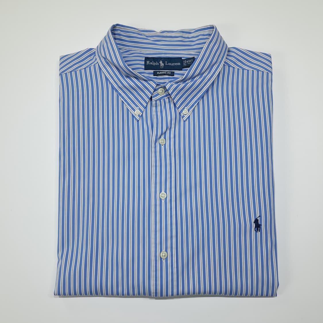 CL295 4XL 폴로 00s 뱅갈스트라이프 블루 셔츠 남방 상품이미지7