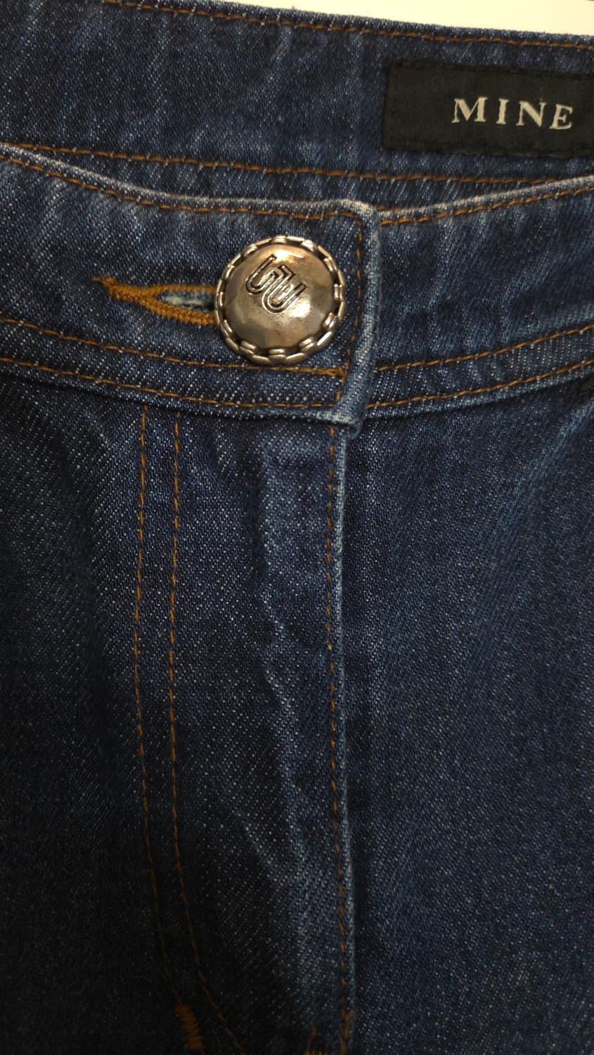 한섬 마인 2022 자수 로고 패턴 데님 팬츠 64-94 상품이미지2