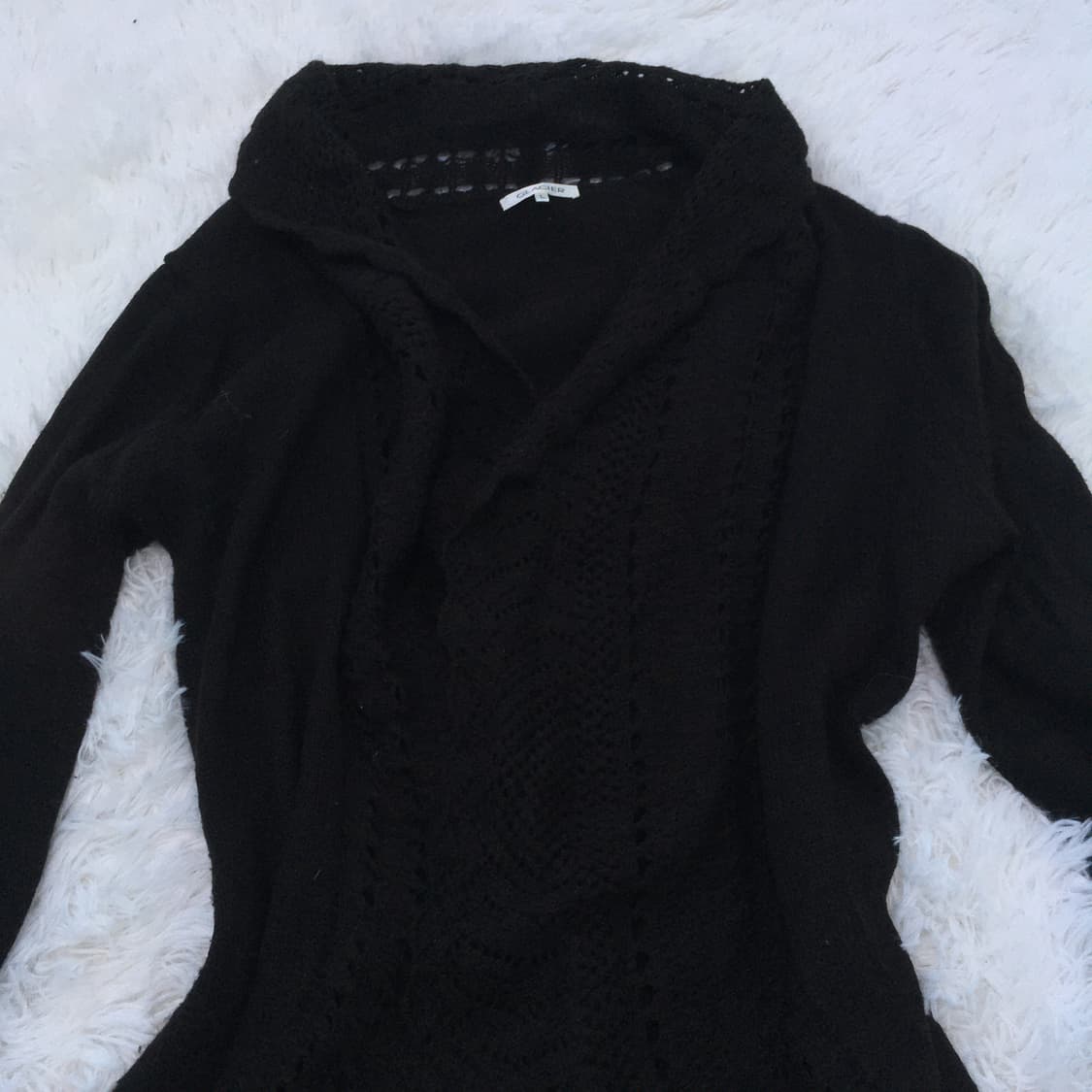 빈티지 레이스 블랙 니트 모리 772 y2k 스트릿 갸루 펑키 일본빈티 상품이미지8