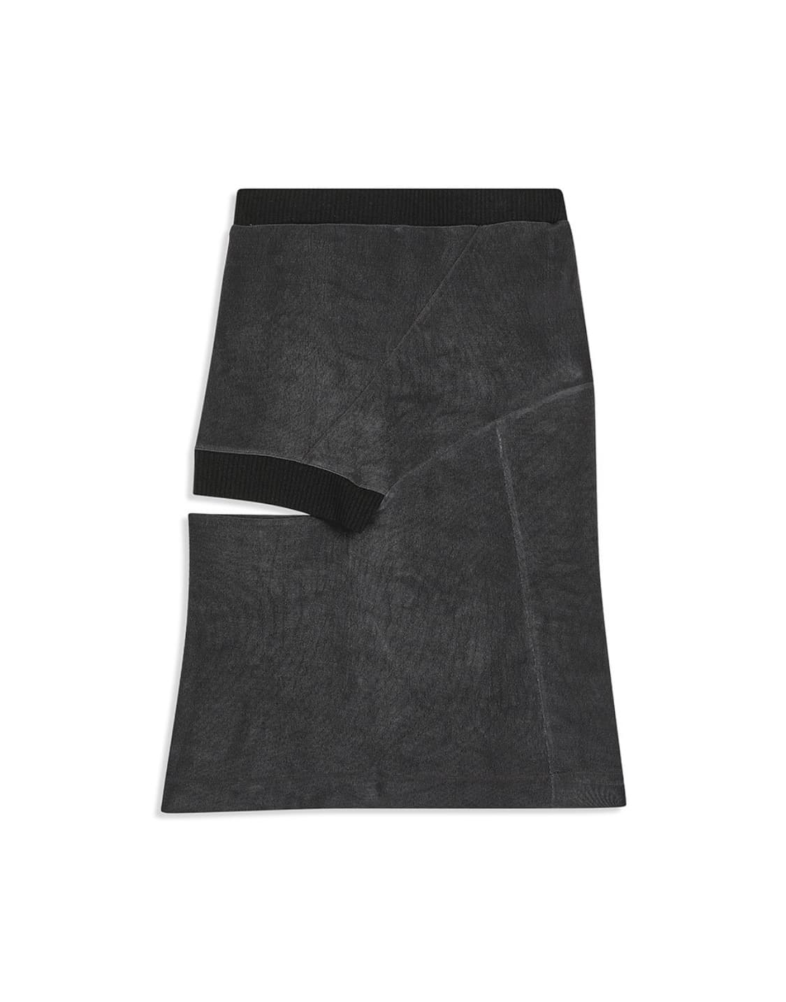 PANEL CUTOUT SKIRT, CHARCOAL 상품이미지1