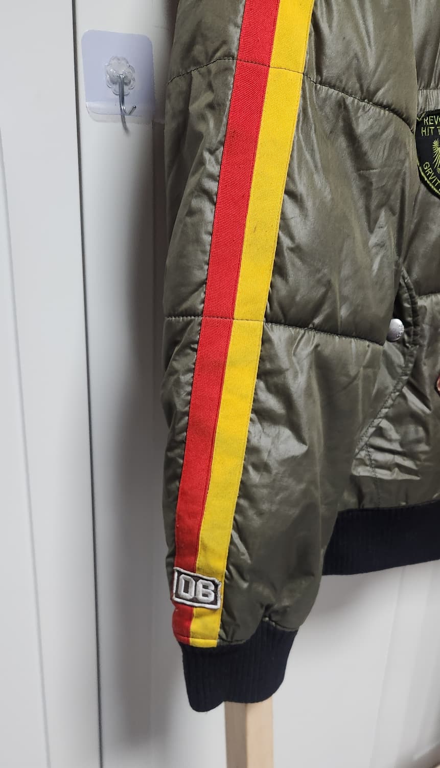대장 빈티지 dohc 패치 디테일 카키 패딩 MA-1 상품이미지4