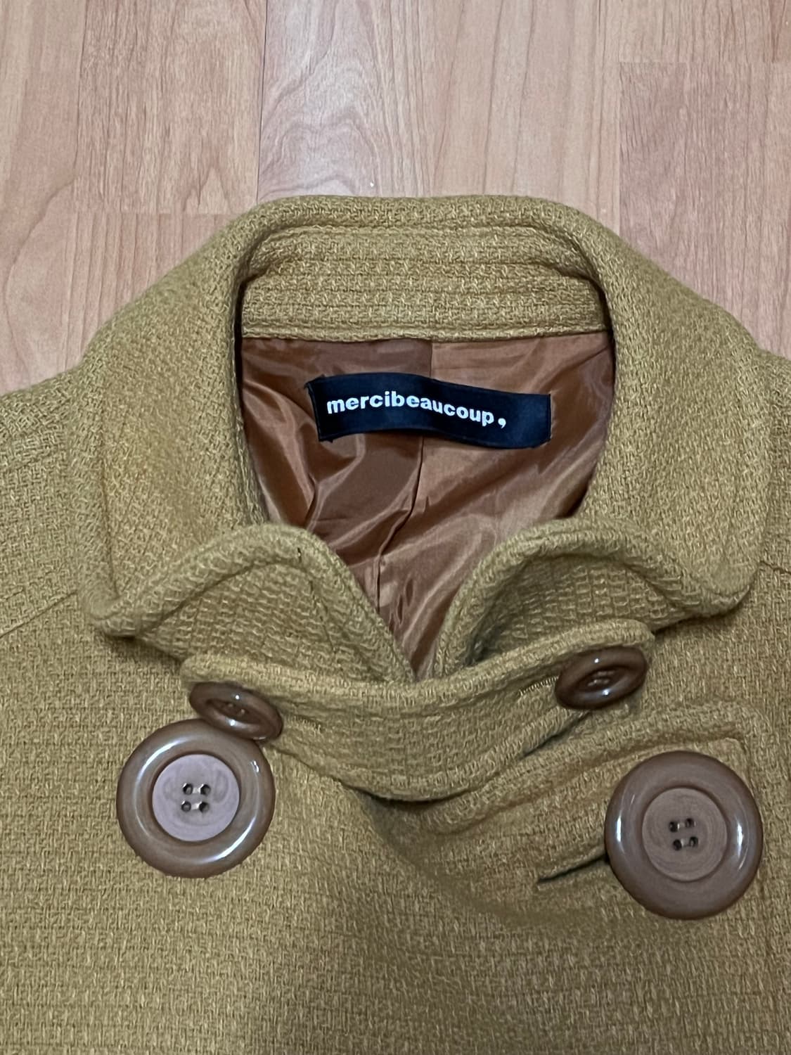 케미컬스포츠 메르시보꾸 단추 버튼 피코트 상품이미지2