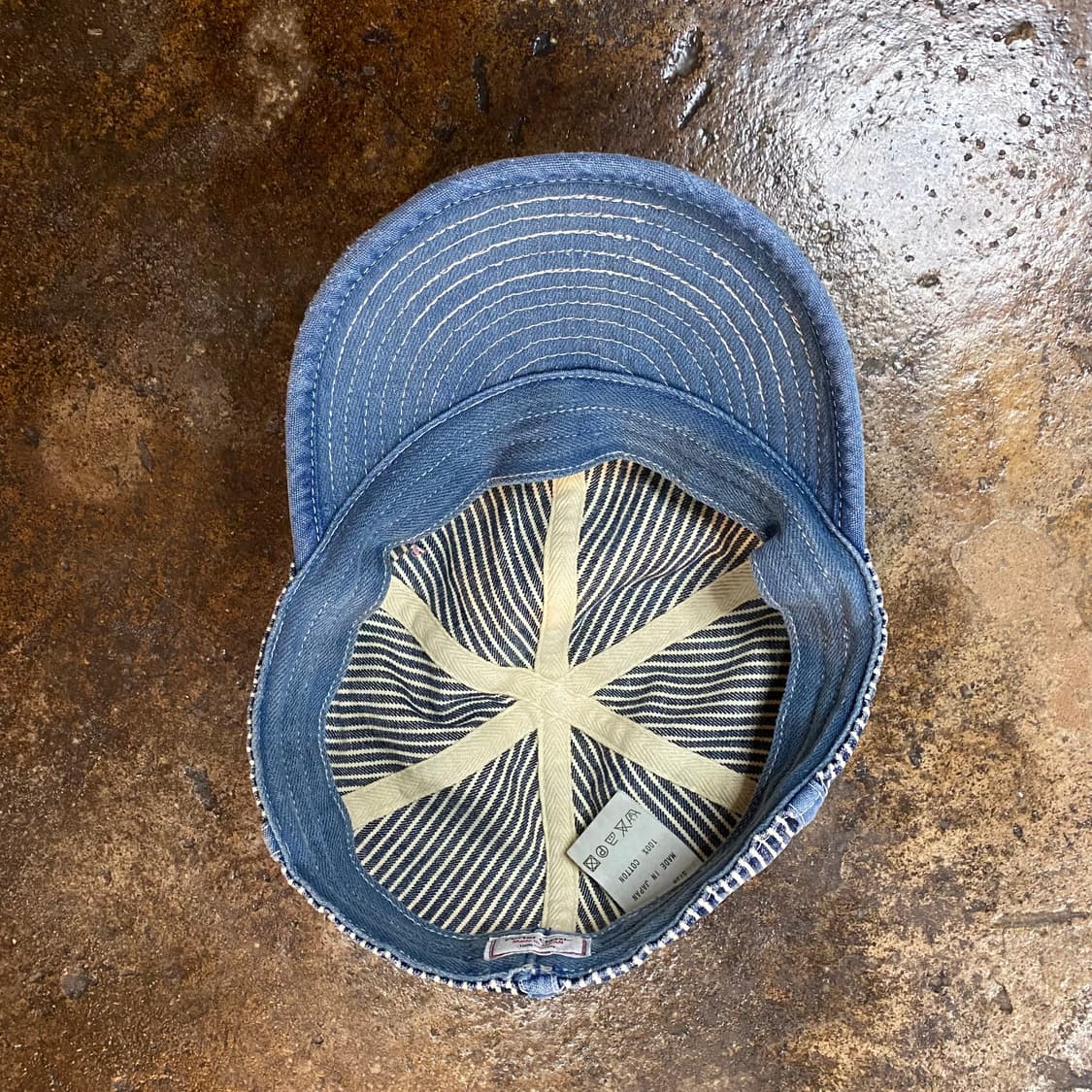 포터클래식 스트라이프 데님 캡 상품이미지5