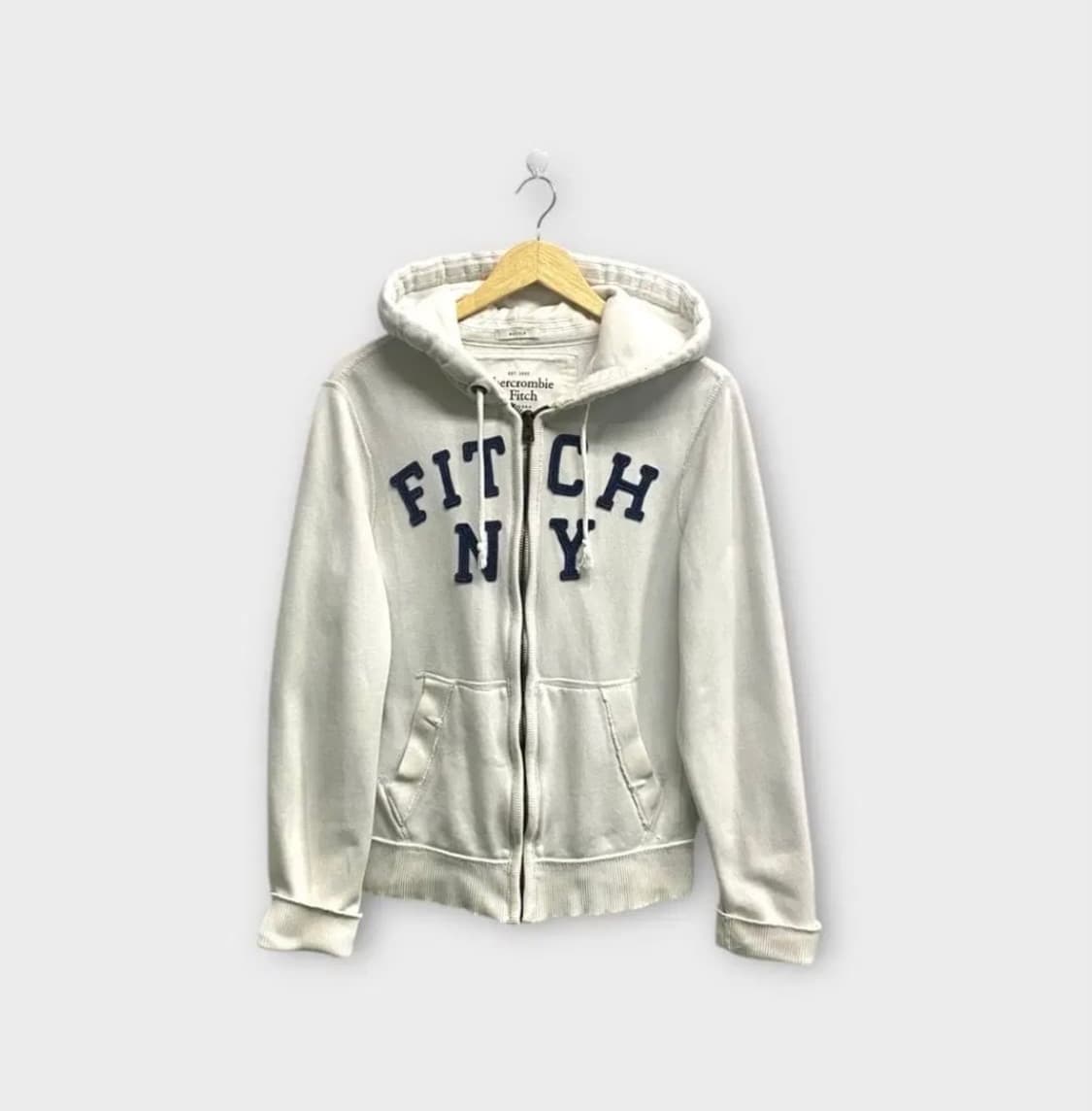 아베크롬비 화이트 후드집업 상품이미지1