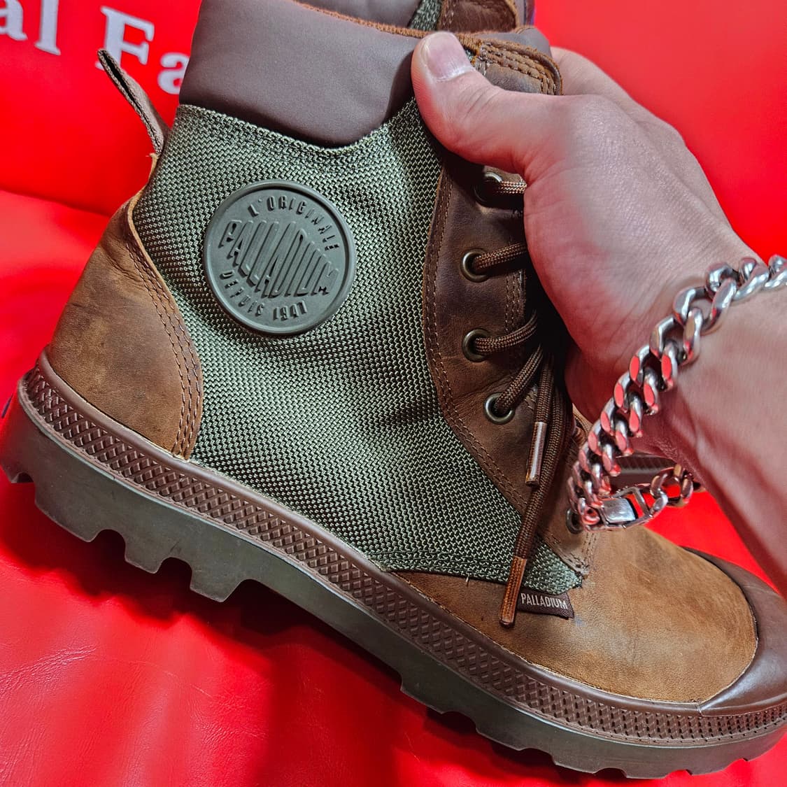 팔라디움(Palladium) 커프 레더 가죽 워커 부츠 43size 상품이미지4