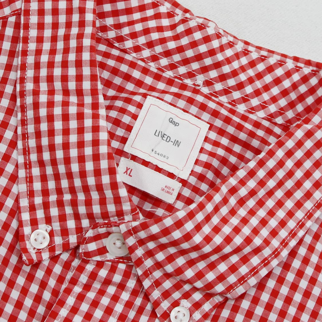 (착용컷) GAP 체크 셔츠 (남성용 100-103) 상품이미지4