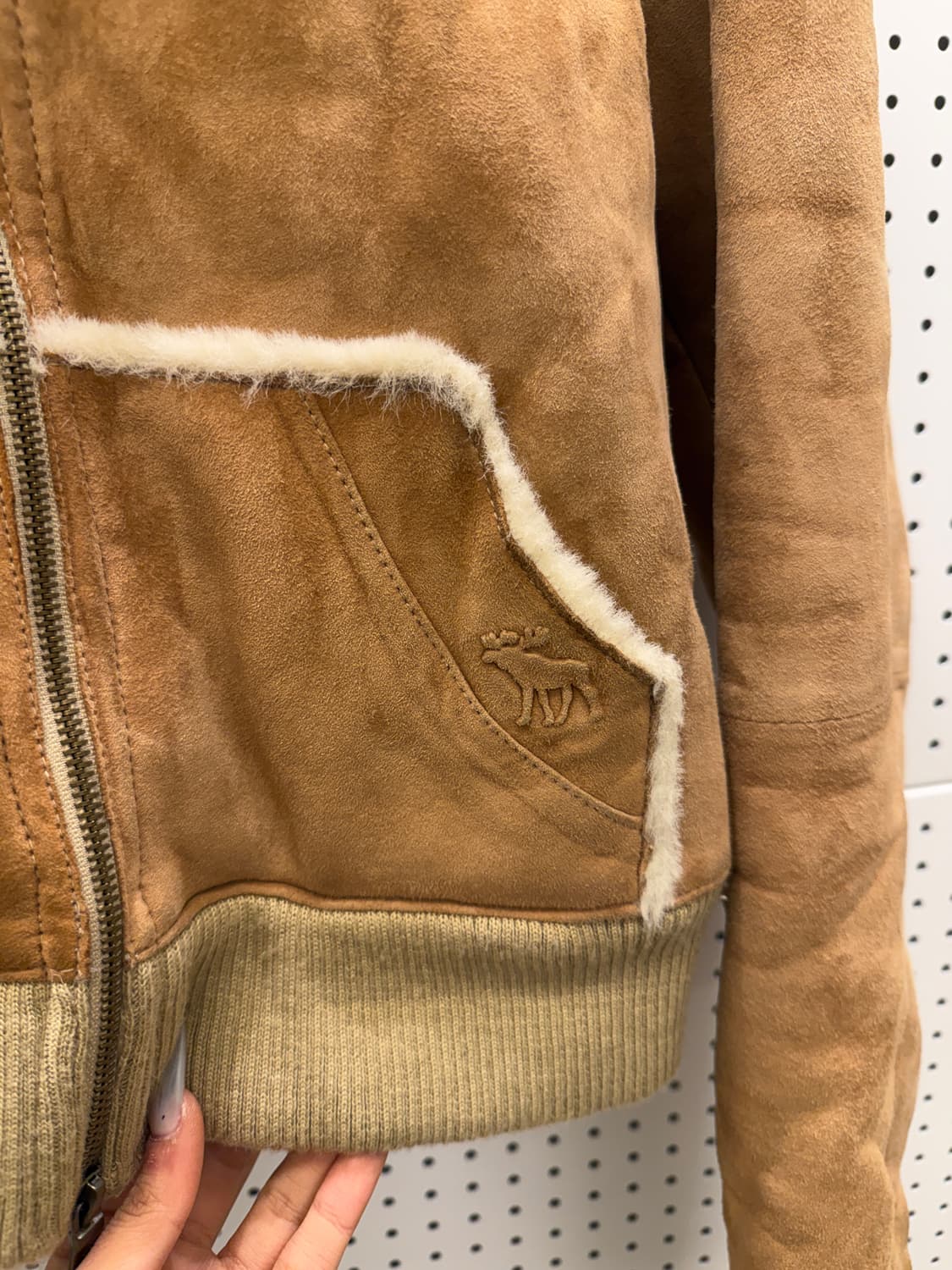 아베크롬비 리얼레더 스웨이드 후드 자켓 U772 상품이미지6