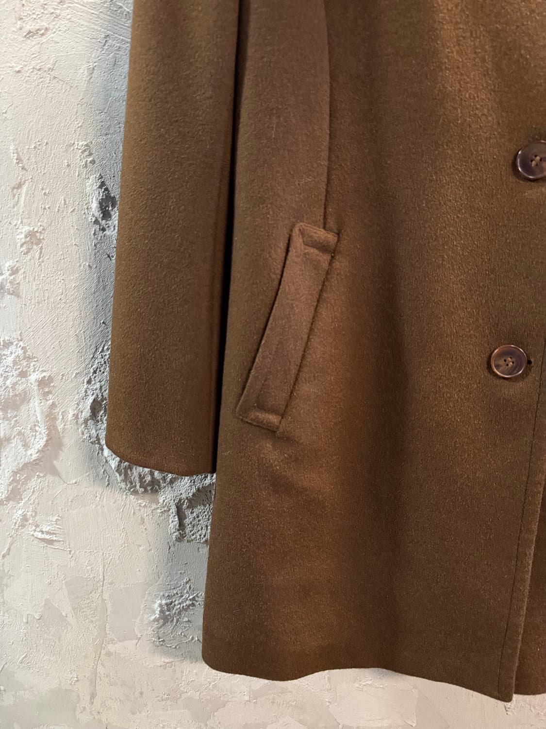 헤지스 HAZZYS 울 캐시미어 하이넥 코트 브라운 85 상품이미지2