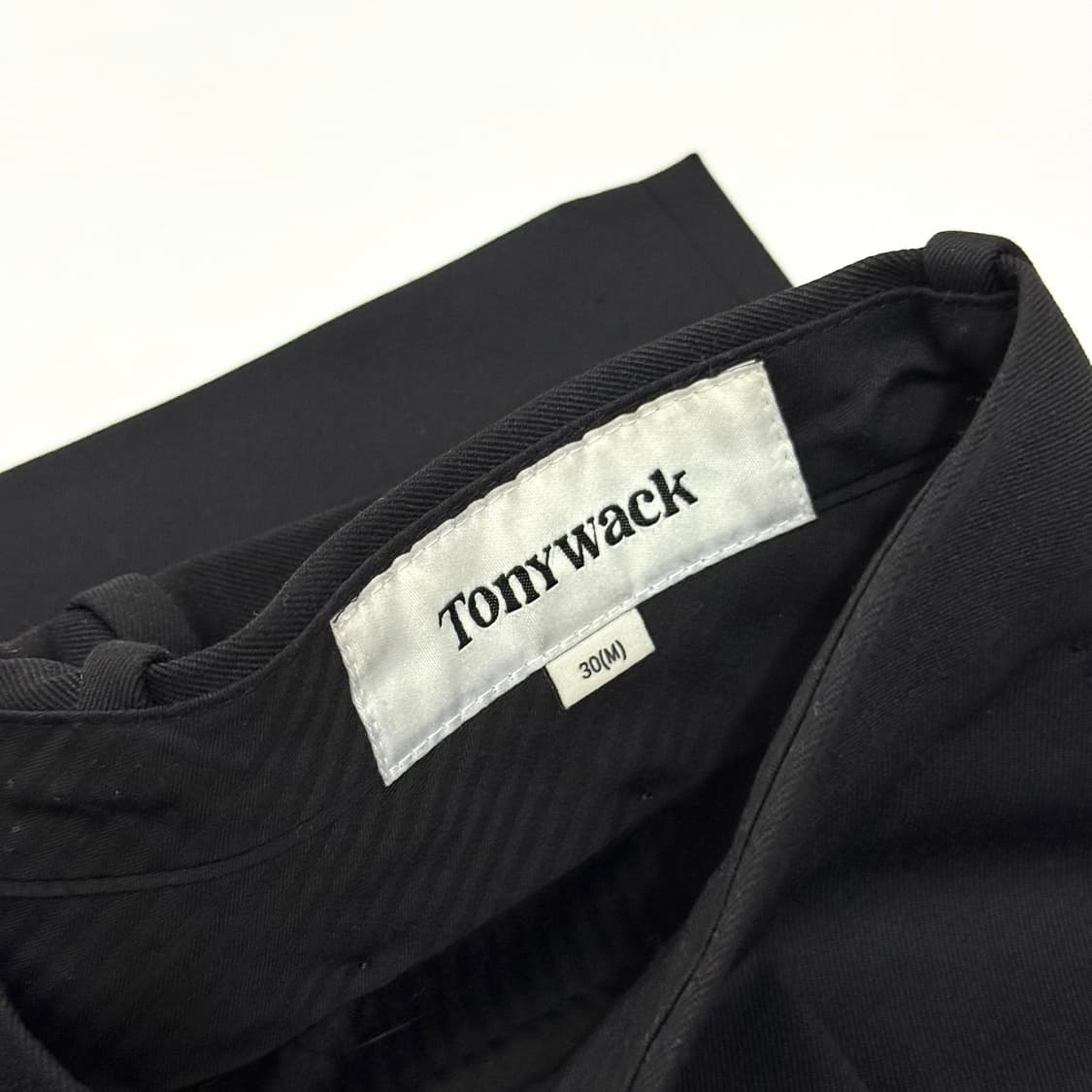 새상품급 토니웩 울 트윌 플리츠 와이드 트라우저 팬츠 정장바지 M(30) 상품이미지4