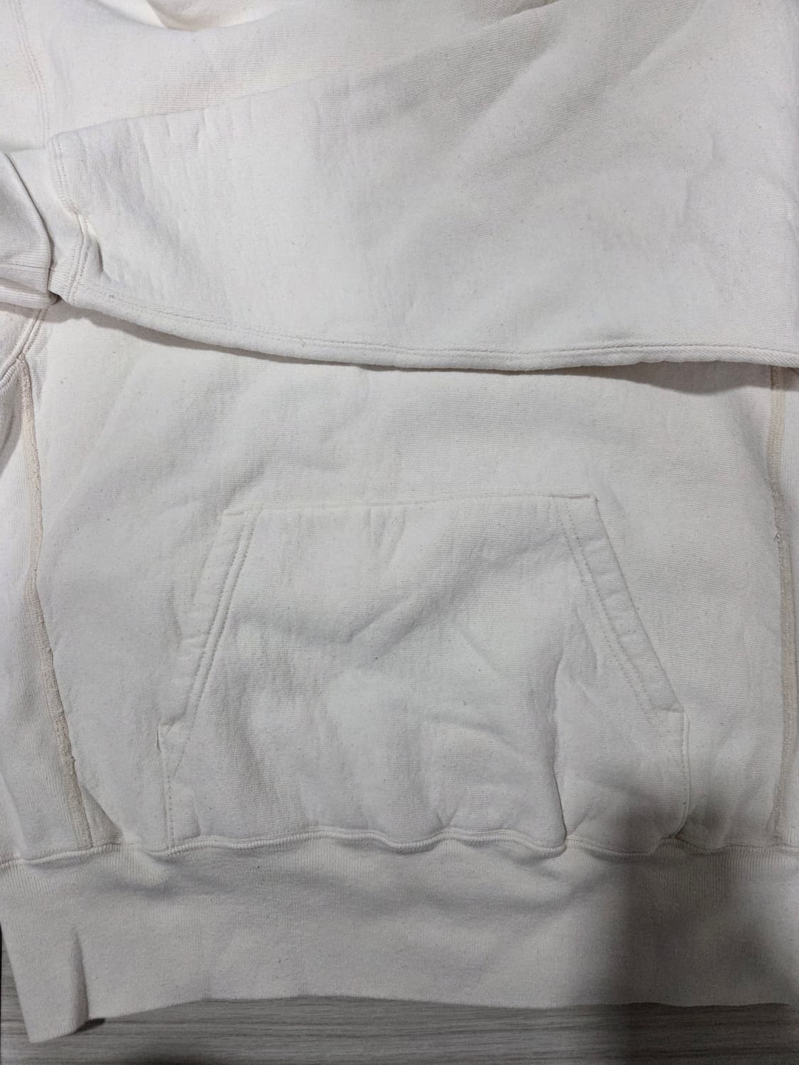 캠버 무지후드티 오트밀 M 상품이미지5