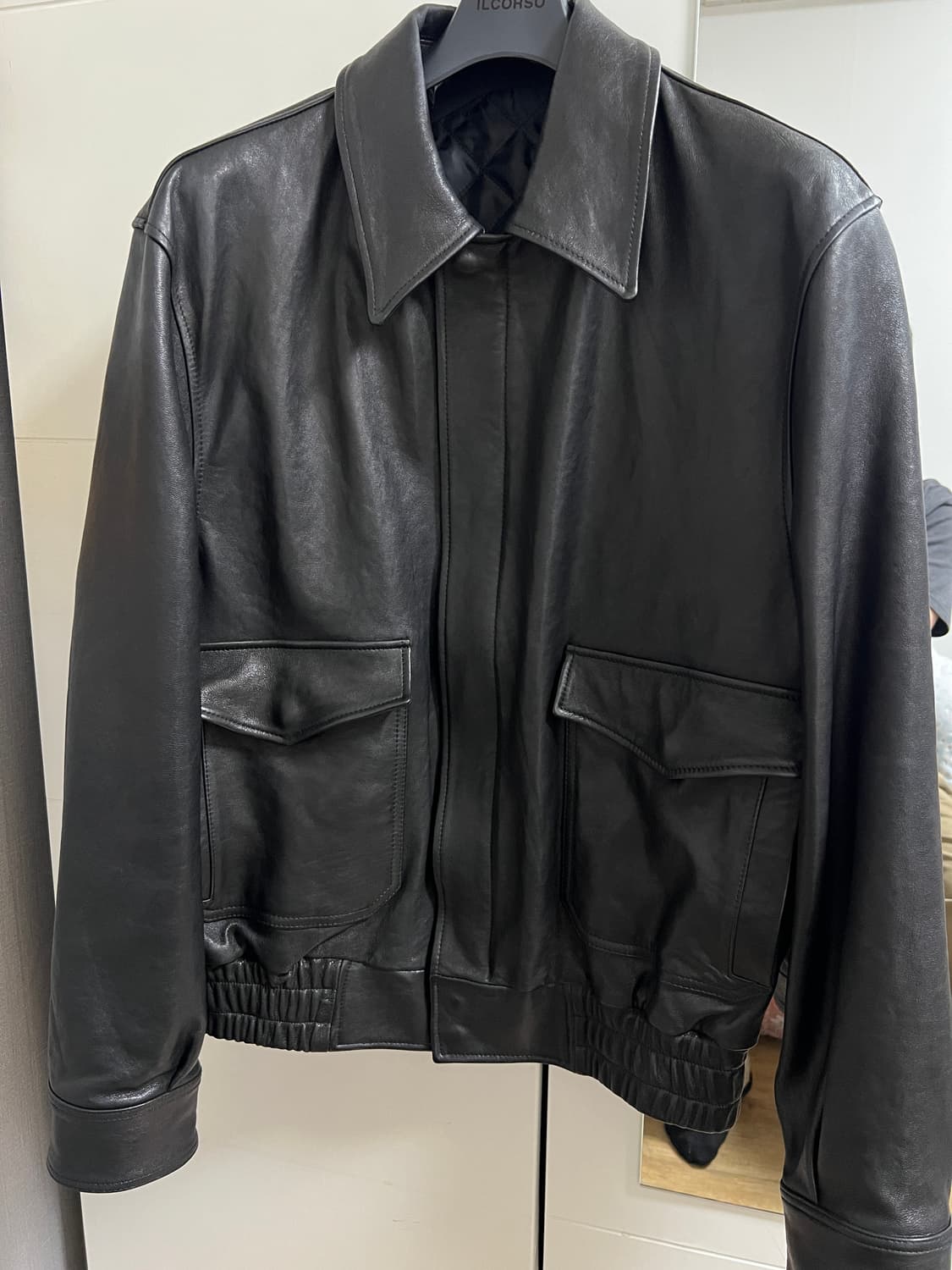 택포38) 쿠어 베지터블 레더 A-2 자켓 L 상품이미지1