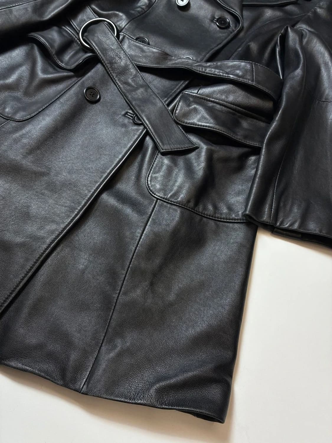 Cutti 00's 양가죽 더블 브레스티드 트렌치 코트 PN8939 상품이미지3