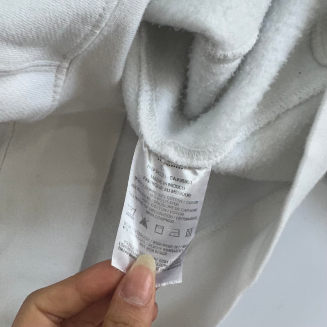 Nike 나이키 블루 로고 화이트 기모 후드티 상품이미지8