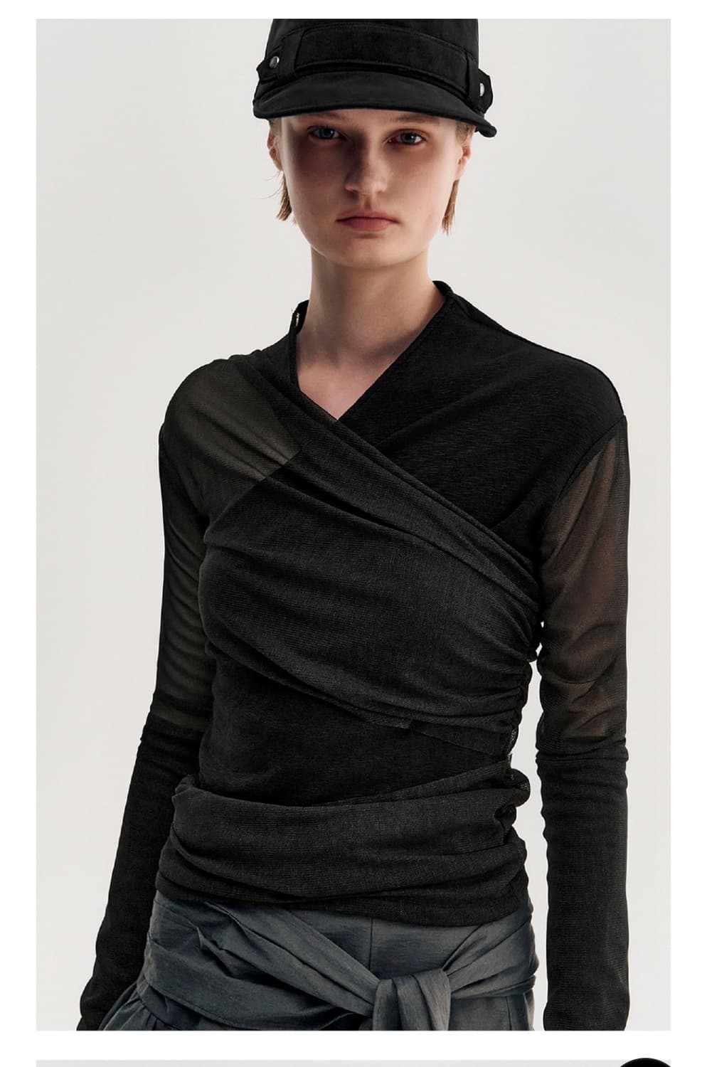 킴지수Leyered long sleeve top - blakc 상품이미지4