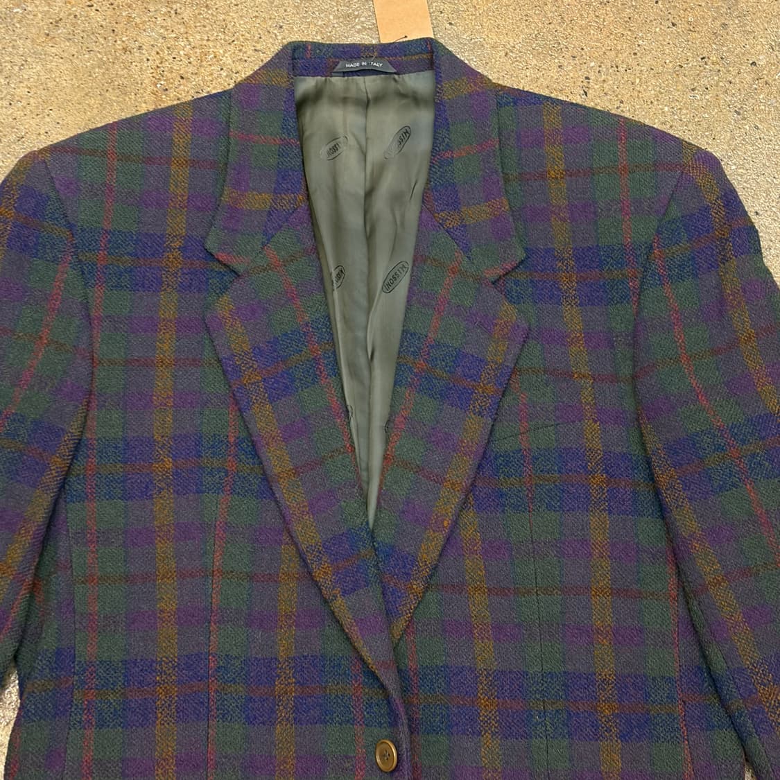 MISSONI mdae in italy 미쏘니 정품 빈티지 울 블레이저 상품이미지3