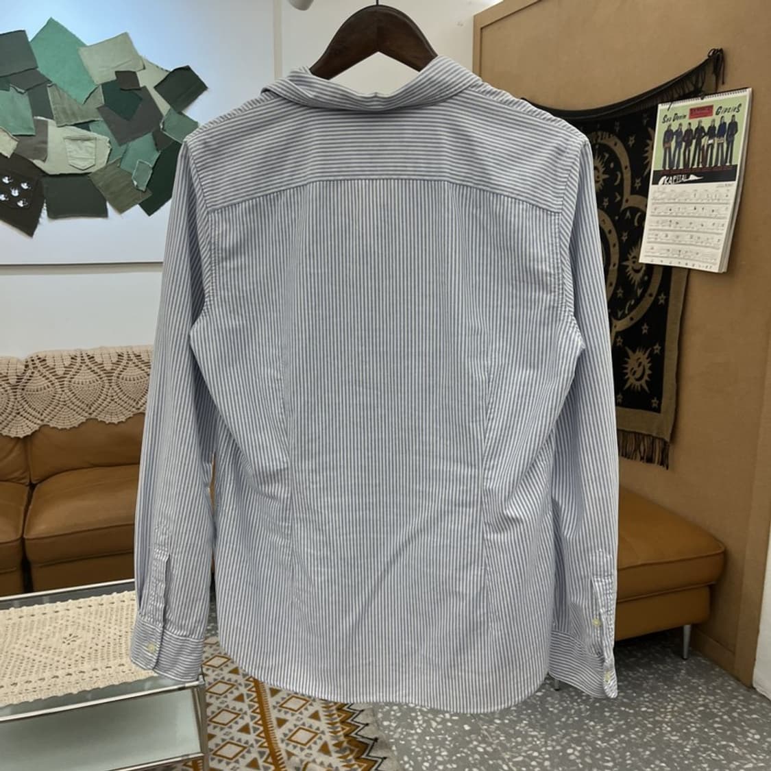 폴로 랄프로렌 빈티지 캐주얼 스트라이프 옥스포드 셔츠 L C11076 상품이미지4