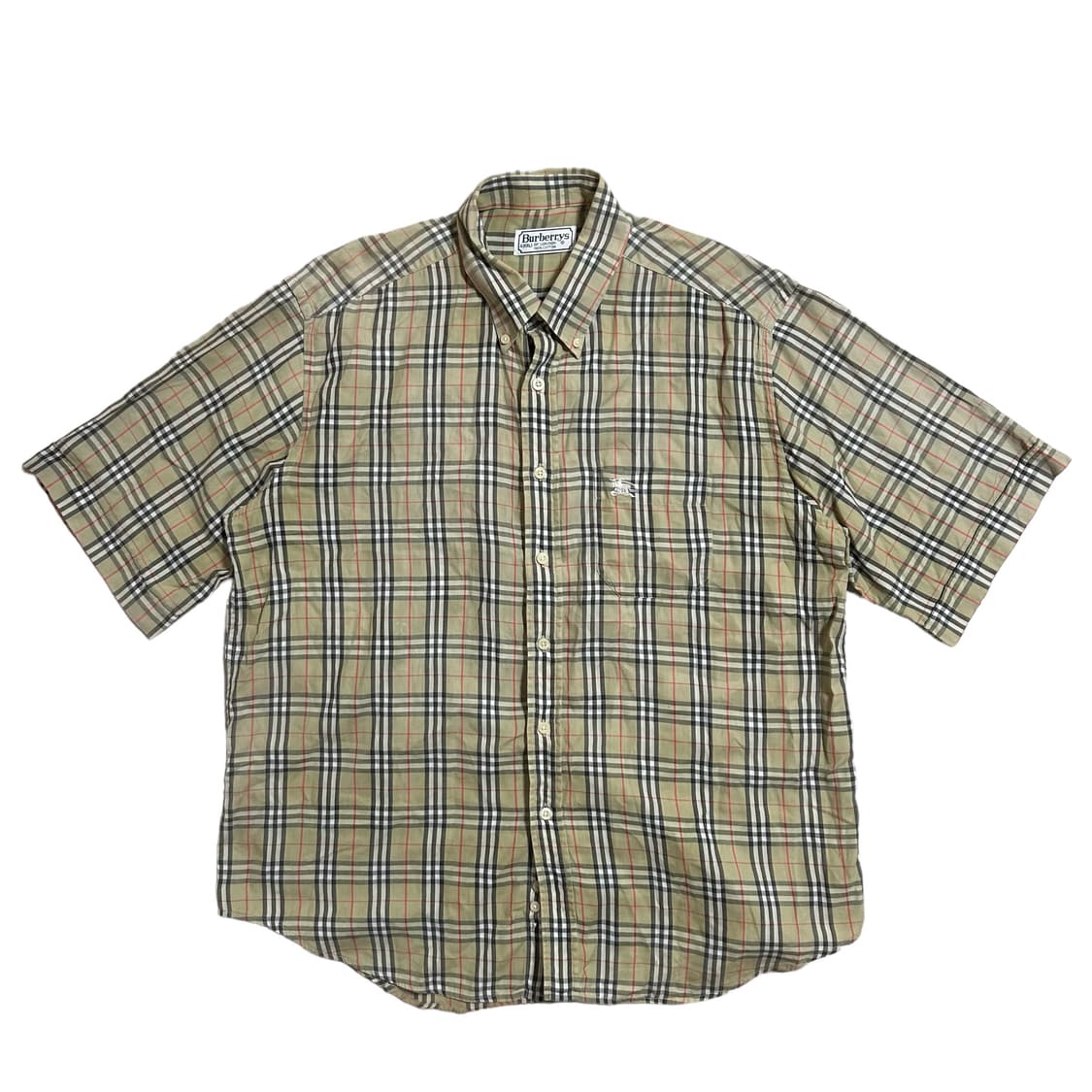 버버리 노바체크 반팔셔츠(XL) 상품이미지1