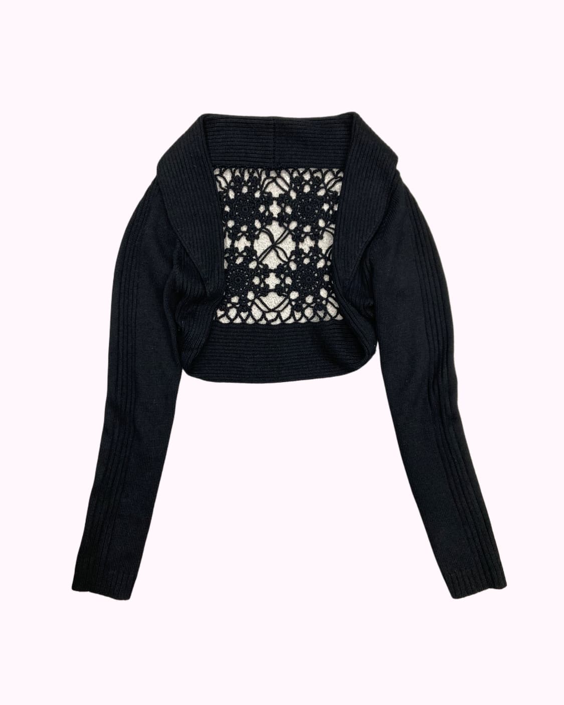 ribbed crochet knit bolero 상품이미지1