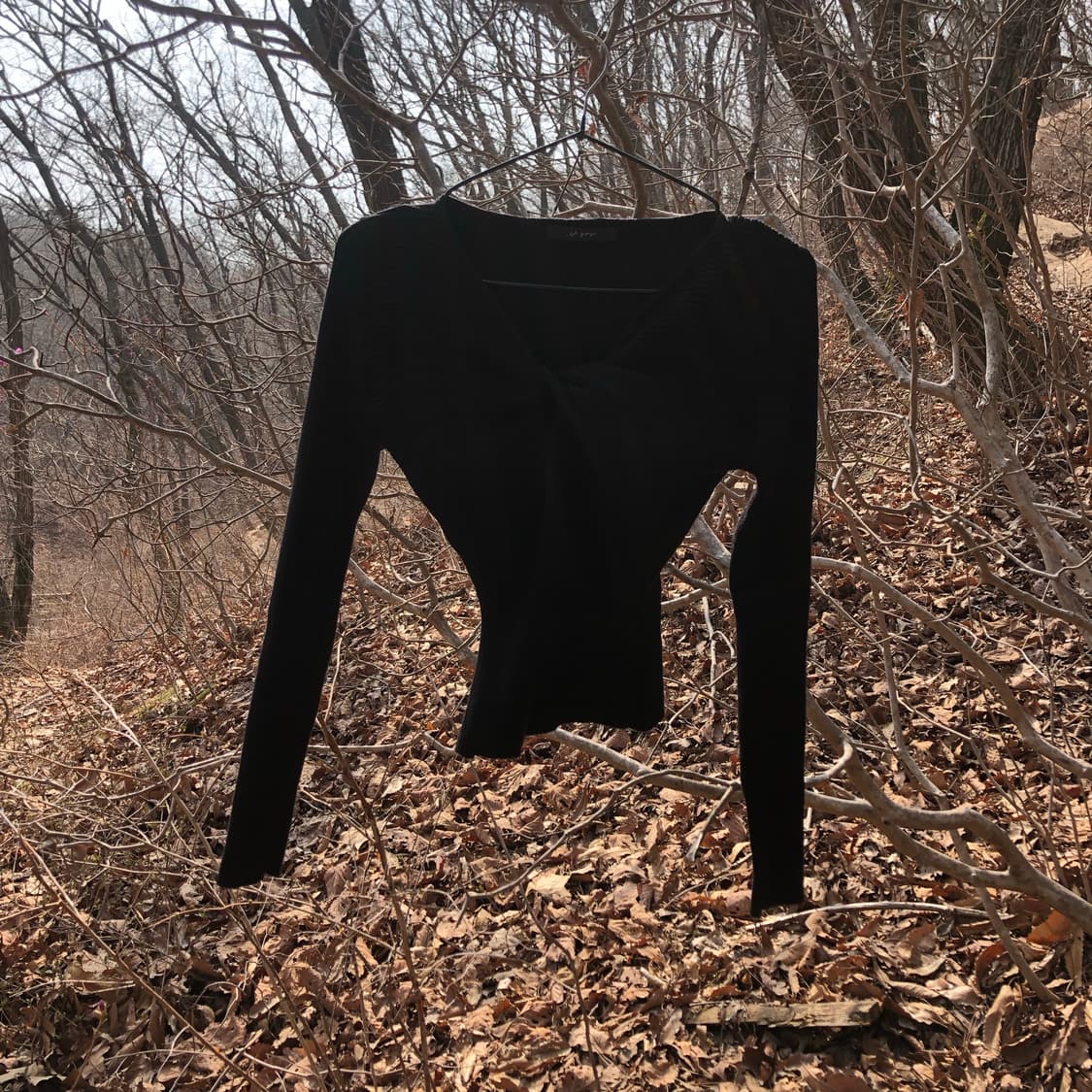 블랙 크롭 니트 🐚  상품이미지4