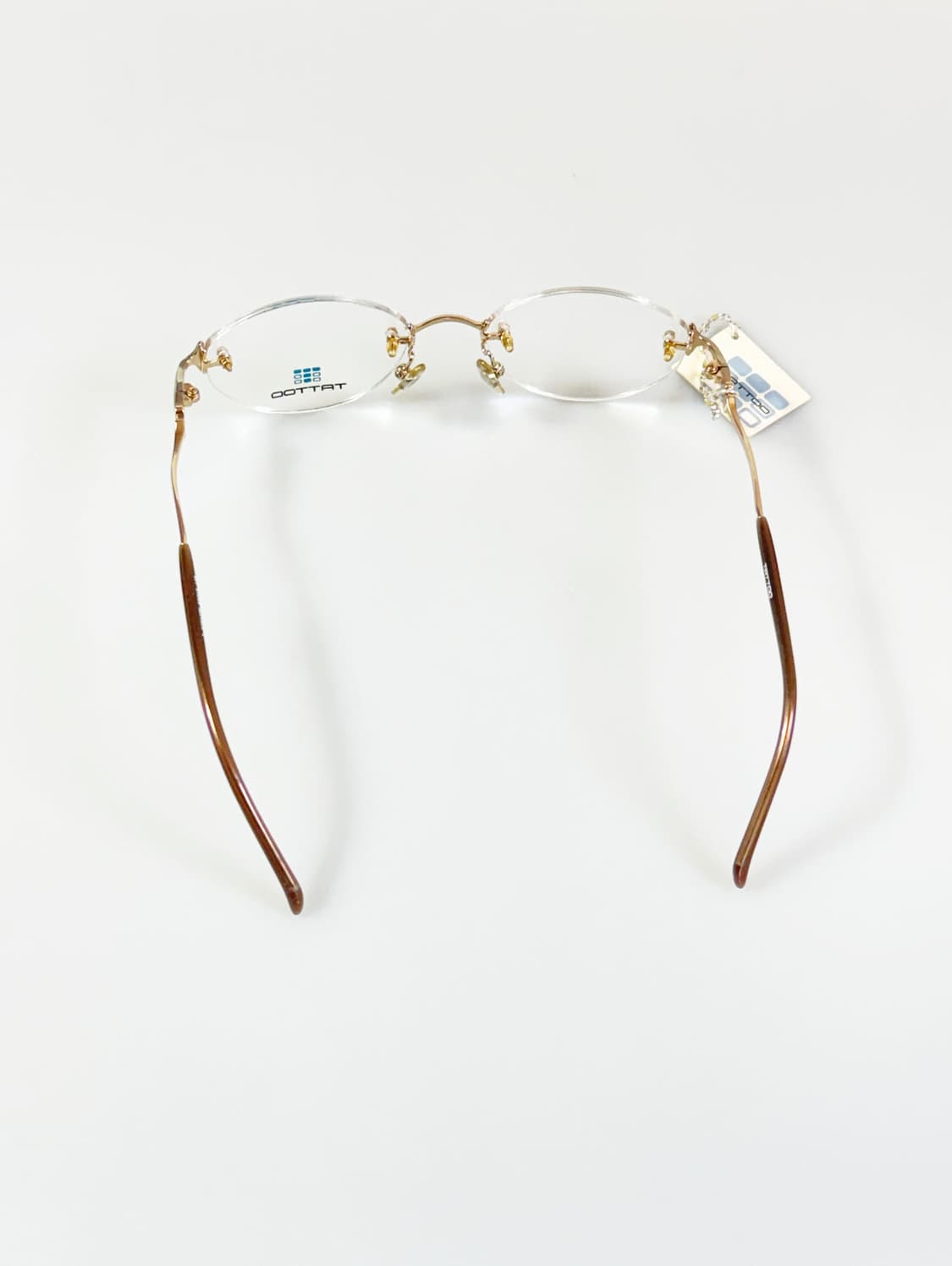 TATTOO 골드 오벌 무테 메탈 프레임 빈티지 안경 상품이미지5