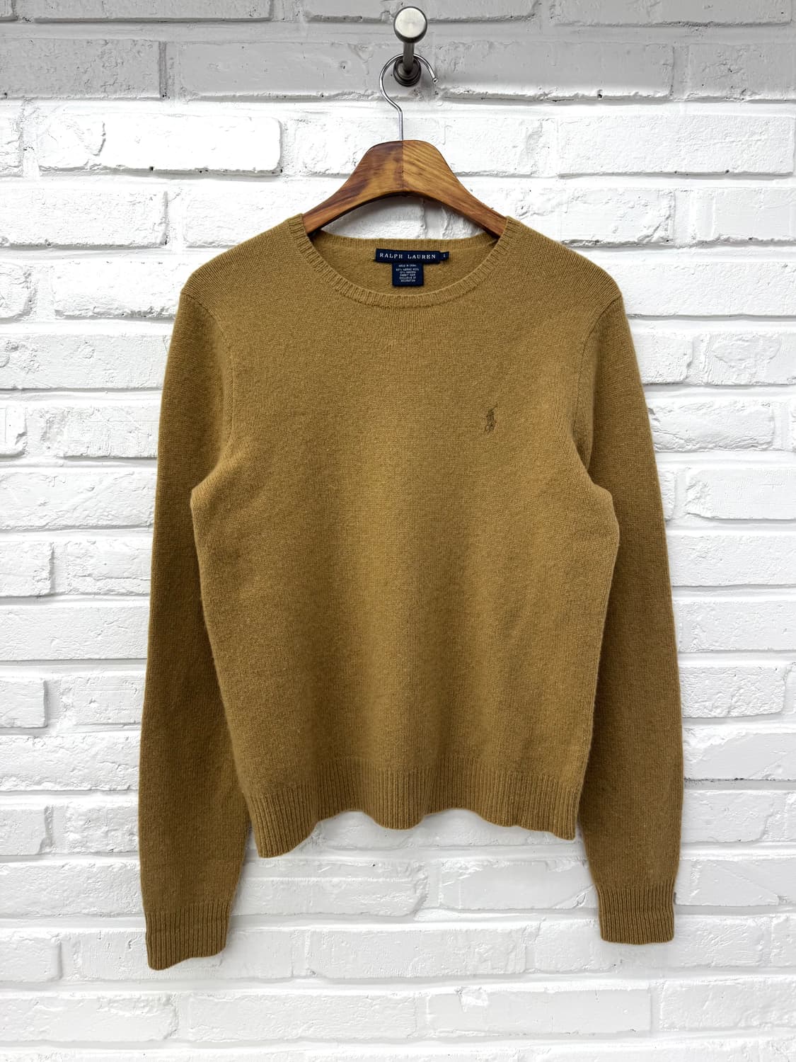 랄프로렌 브라운 울혼방 니트 상품이미지3