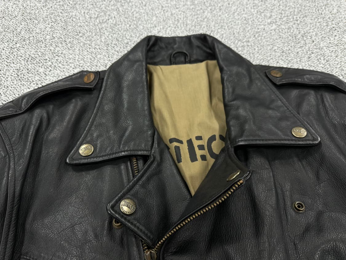 Shane 90s 카우레더 라이더자켓 상품이미지5