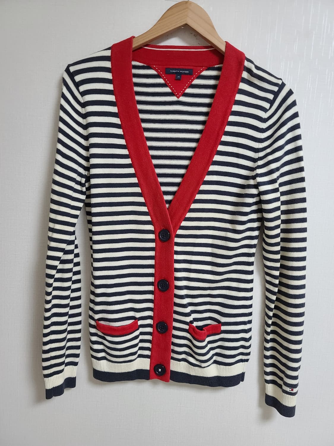 타미힐피거 스트라이프 가디건 M 상품이미지5