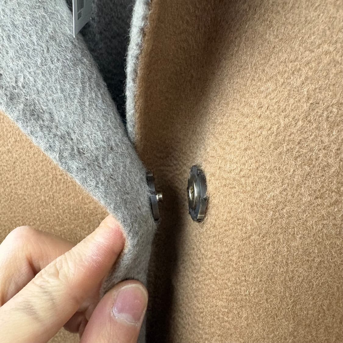 닥스 캐시미어 코트 브라운 여성용L 상품이미지4