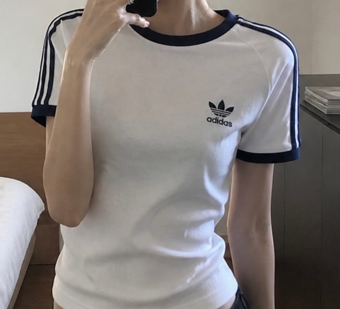 아디다스 파이어버드 슬림핏 반팔 네이비 상품이미지1