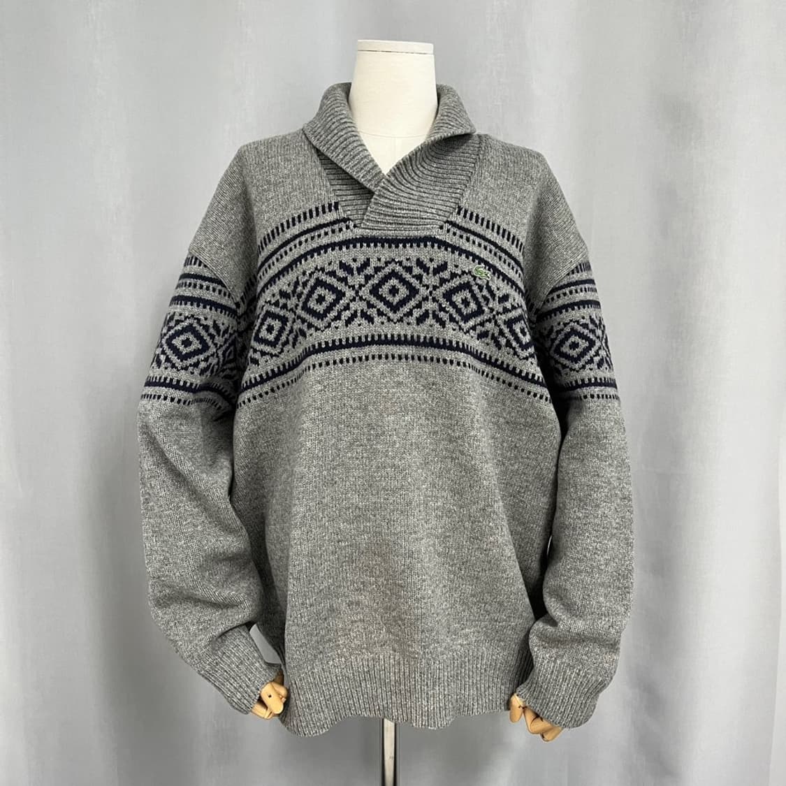 라코스테 숄카라 울 니트/#791 상품이미지1