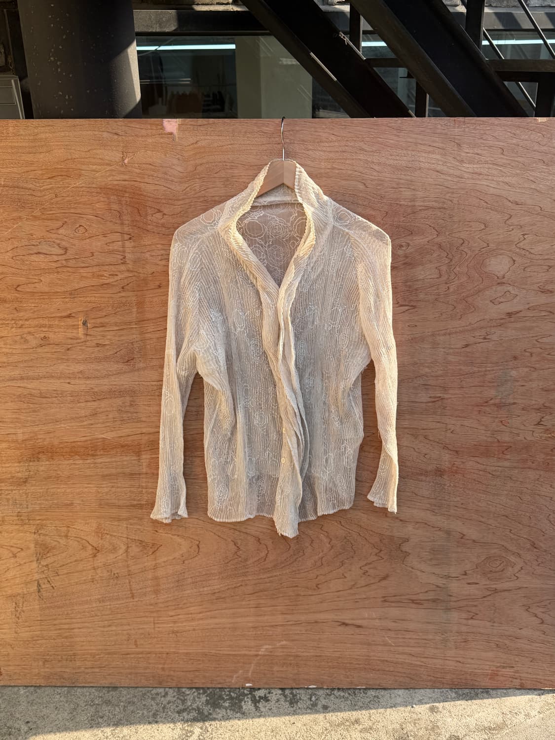 이세이미야케 fete 플로럴 플리츠 가디건 상품이미지1