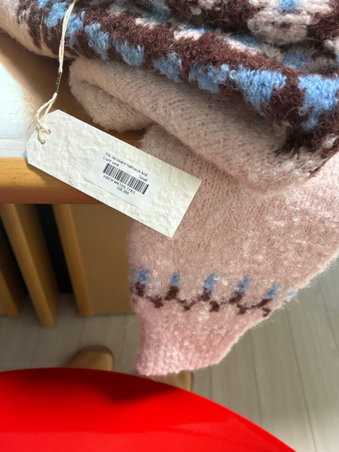 VIA JACQUARD HALFNECK KNIT 상품이미지10