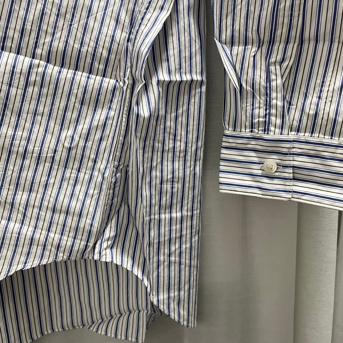 꼼데가르송/ 블랙하트 스트라이프 셔츠/ XL 상품이미지5